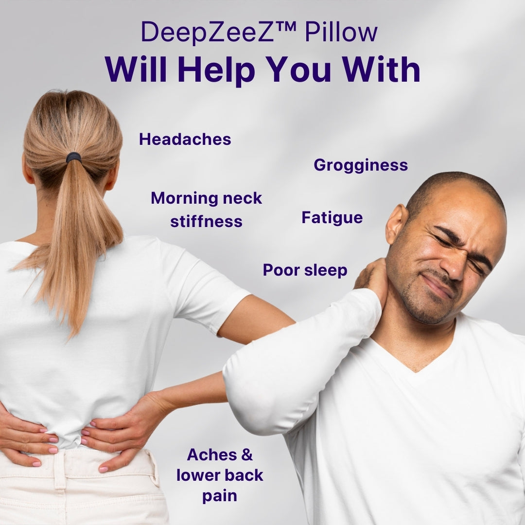 DeepZeeZ™ Cervical Memory Foam Pillow Pain-Free Sleep