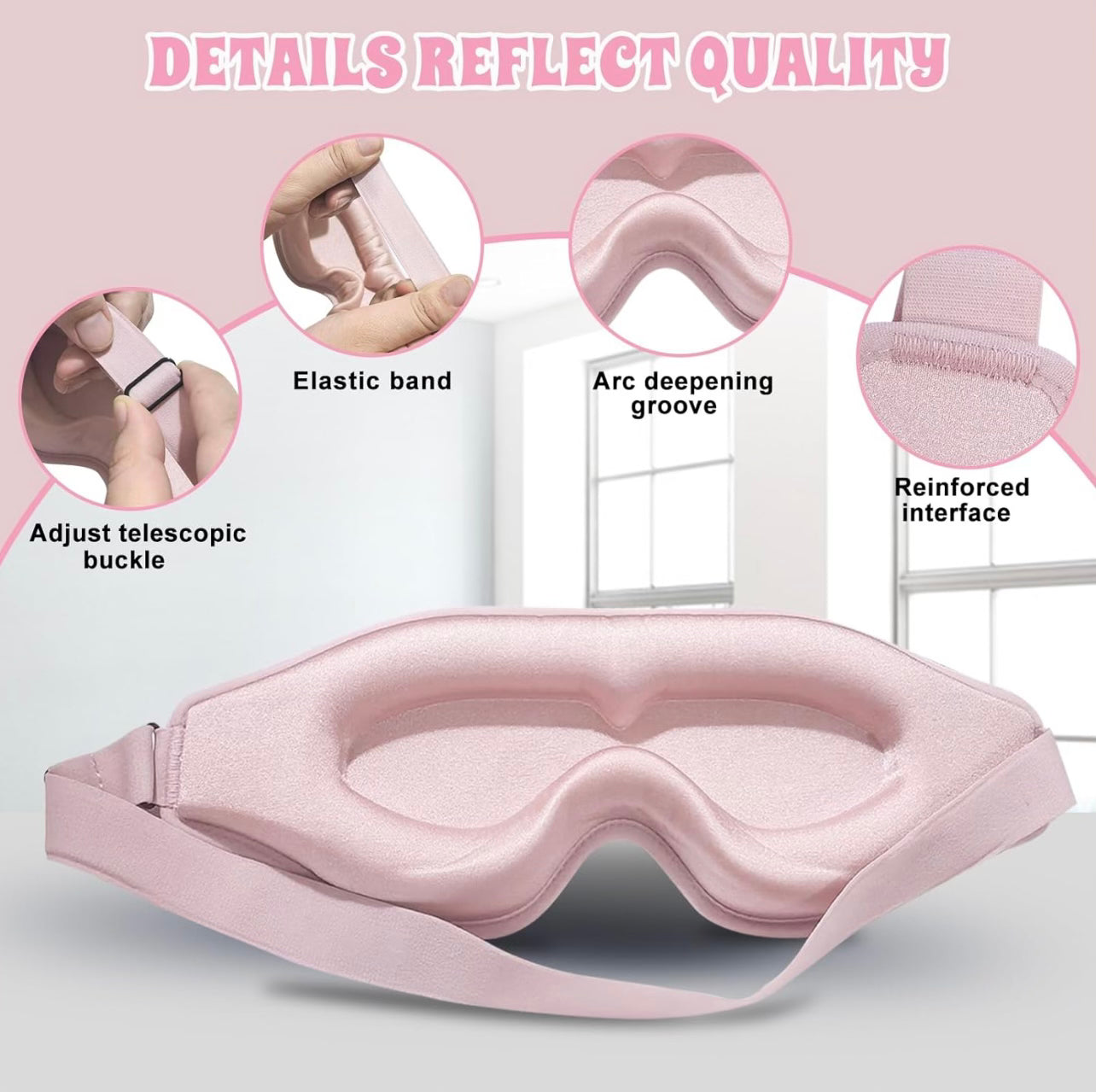 DeepZeeZ™ Flawless 3D Sleeping Eye Mask