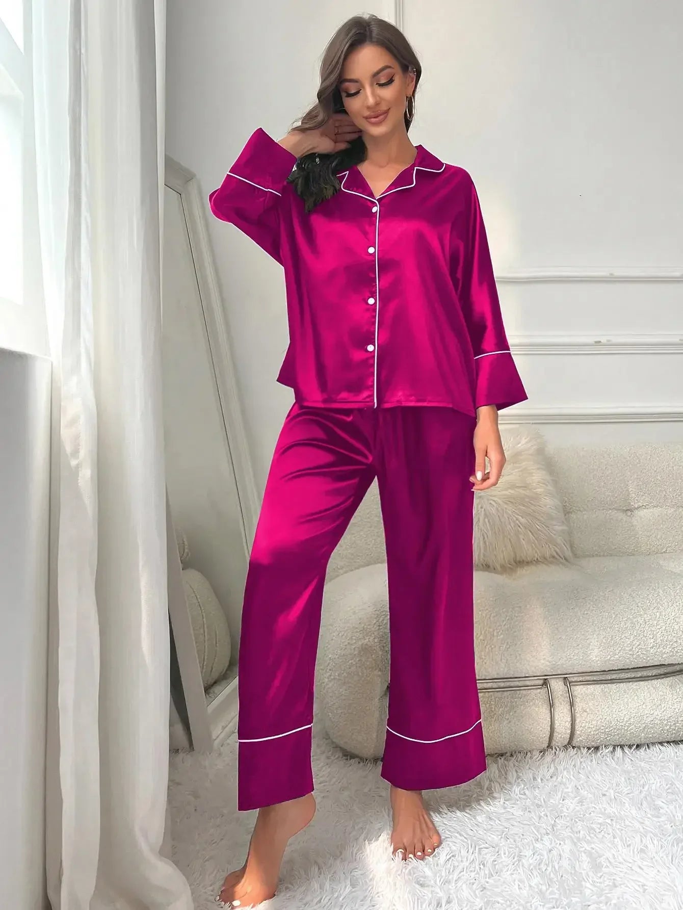 DeepZeeZ™ Silk Satin Sleepwear